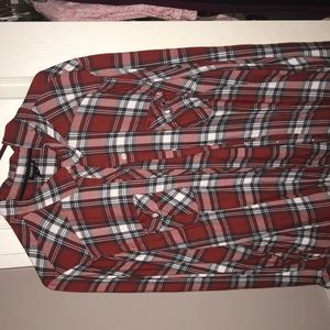 Torrid size 4 plaid long sleeve shirt